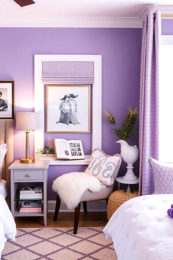 Personalized Lilac Corners - 22 Lilac Bedroom Ideas
