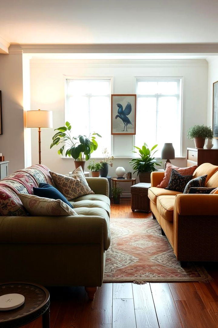 Personalized Living Ambience - 22 Mismatched Sofas in Living Room Ideas