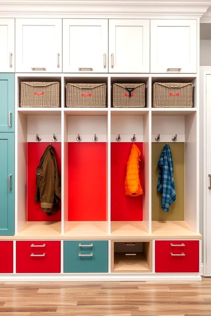 Personalized Lockers - 22 Mud Room Ideas
