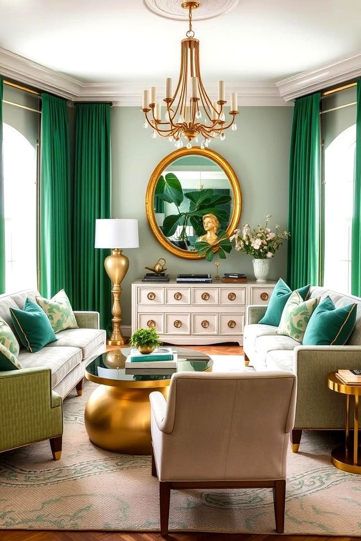 Personalized Luxe Retreat - 22 Emerald Green and Gold Bedroom Ideas
