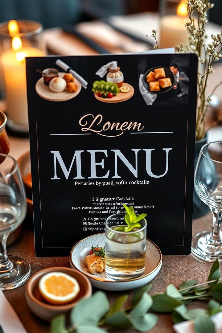 Personalized Menu Experiences - 22 Wedding Food Ideas