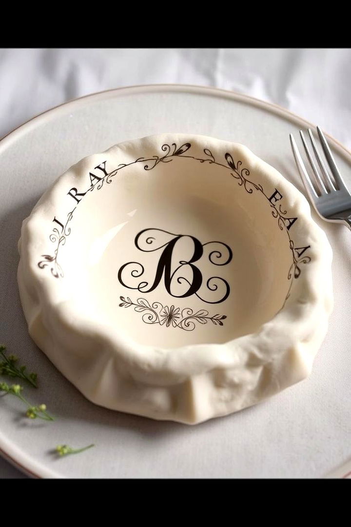 Personalized Monogram Dough Bowl - 22 Dough Bowl Decor Ideas