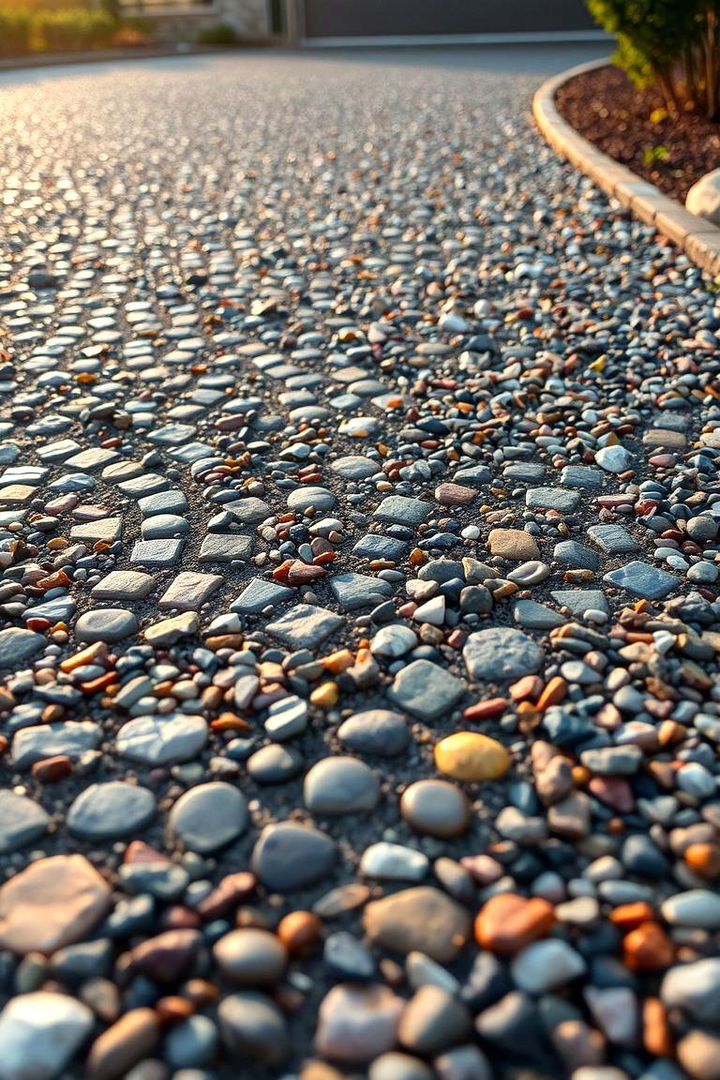 Personalized Mosaic Gravel Patterns - 22 Gravel Driveway Ideas