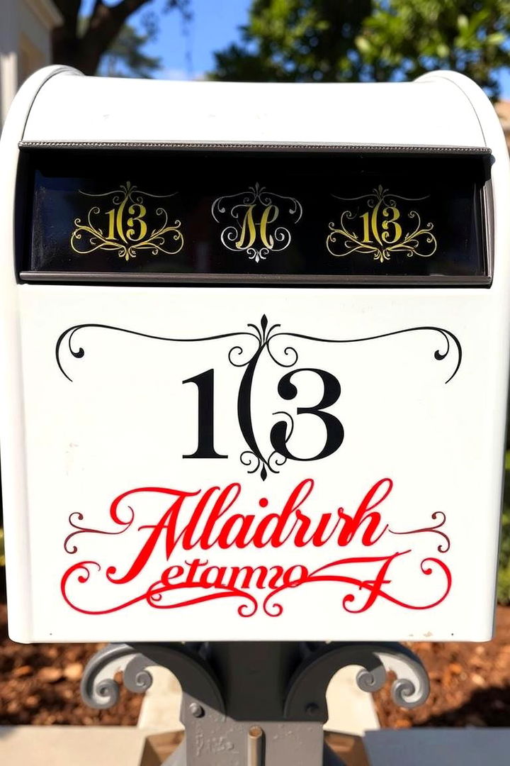Personalized Name Art - 22 Mailbox Decor Ideas