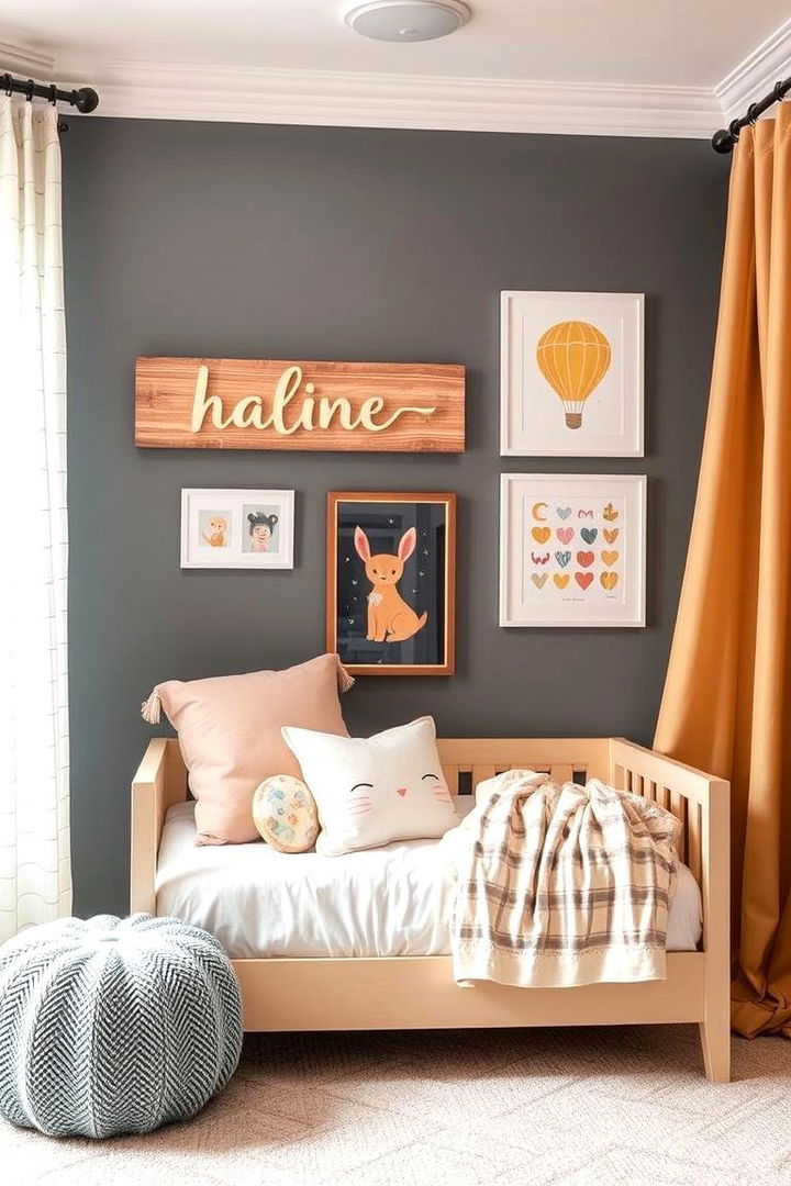 Personalized Name Boards and Art - 22 Toddler Room Ideas
