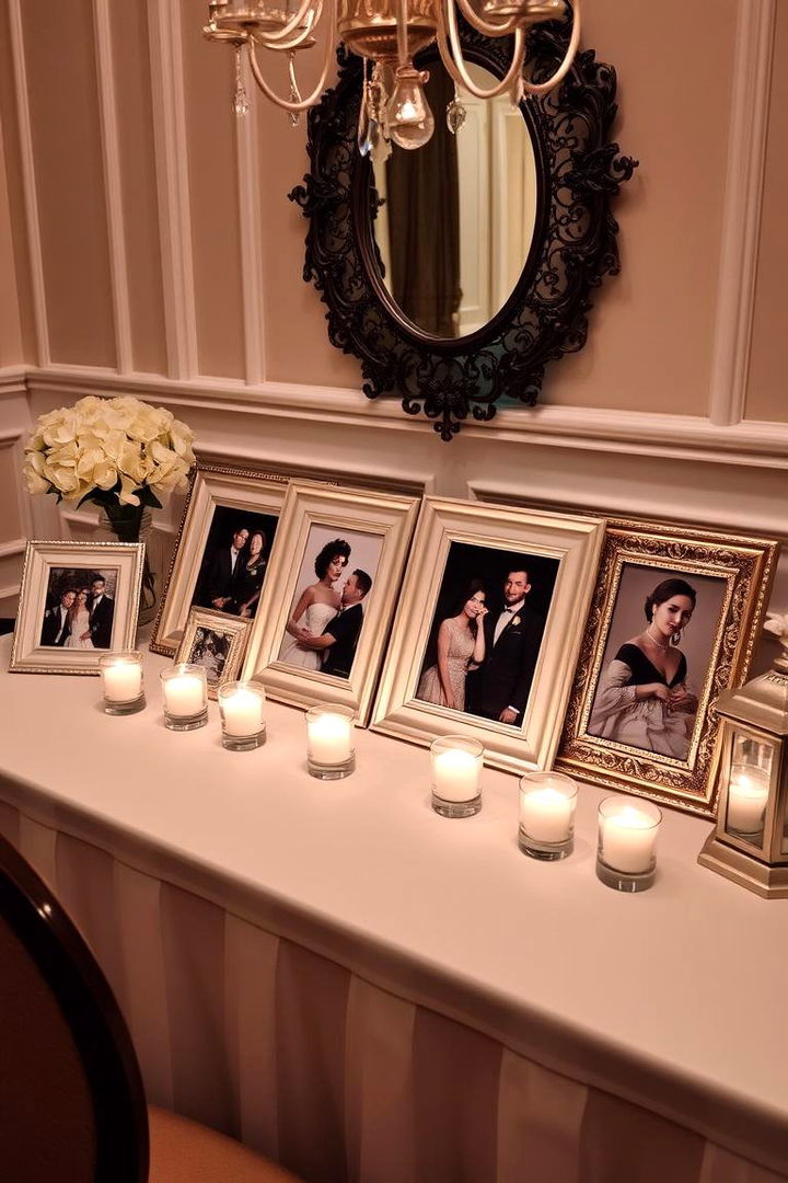 Personalized Photo Displays - 22 Wedding Table Decoration Ideas