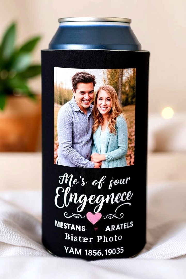 Personalized Photo Koozie - 22 Wedding Koozie Ideas
