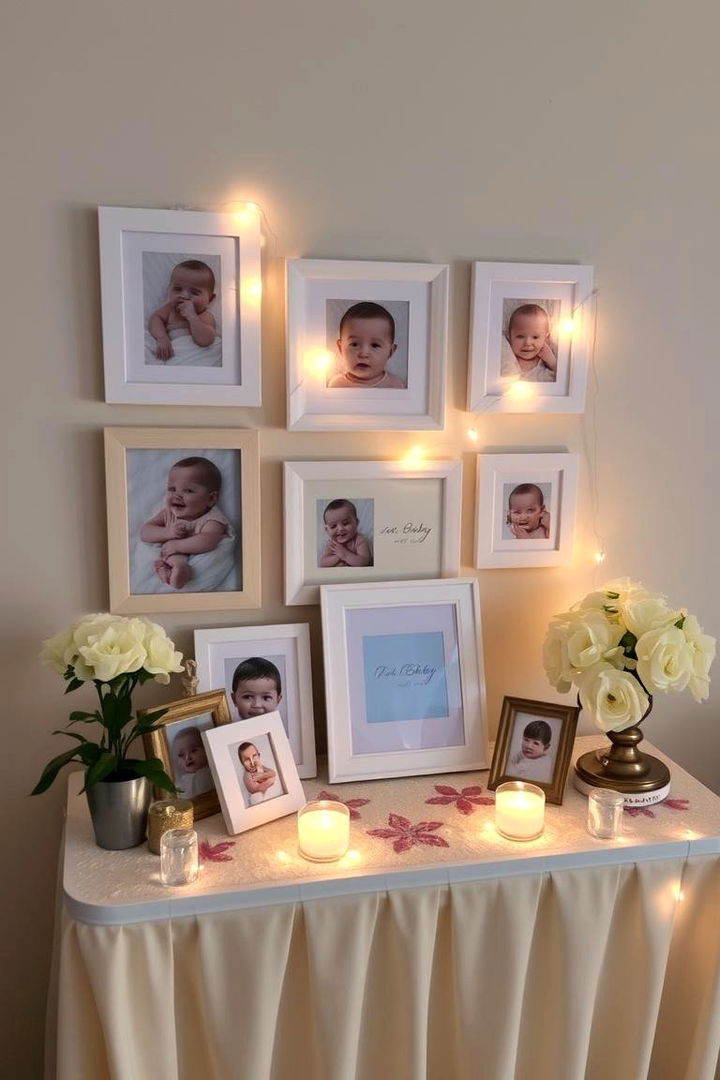 Personalized Photo Memories Centerpiece - 22 Baby Shower Centerpiece Ideas
