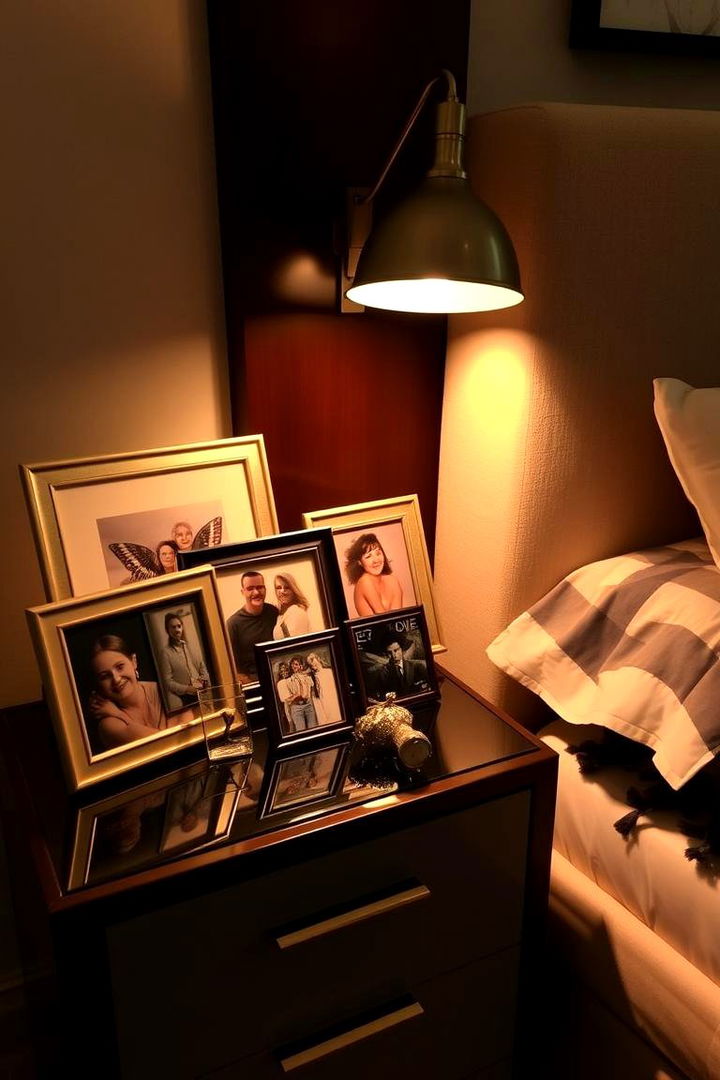 Personalized Photo and Memory Display - 22 Nightstand Decor Ideas