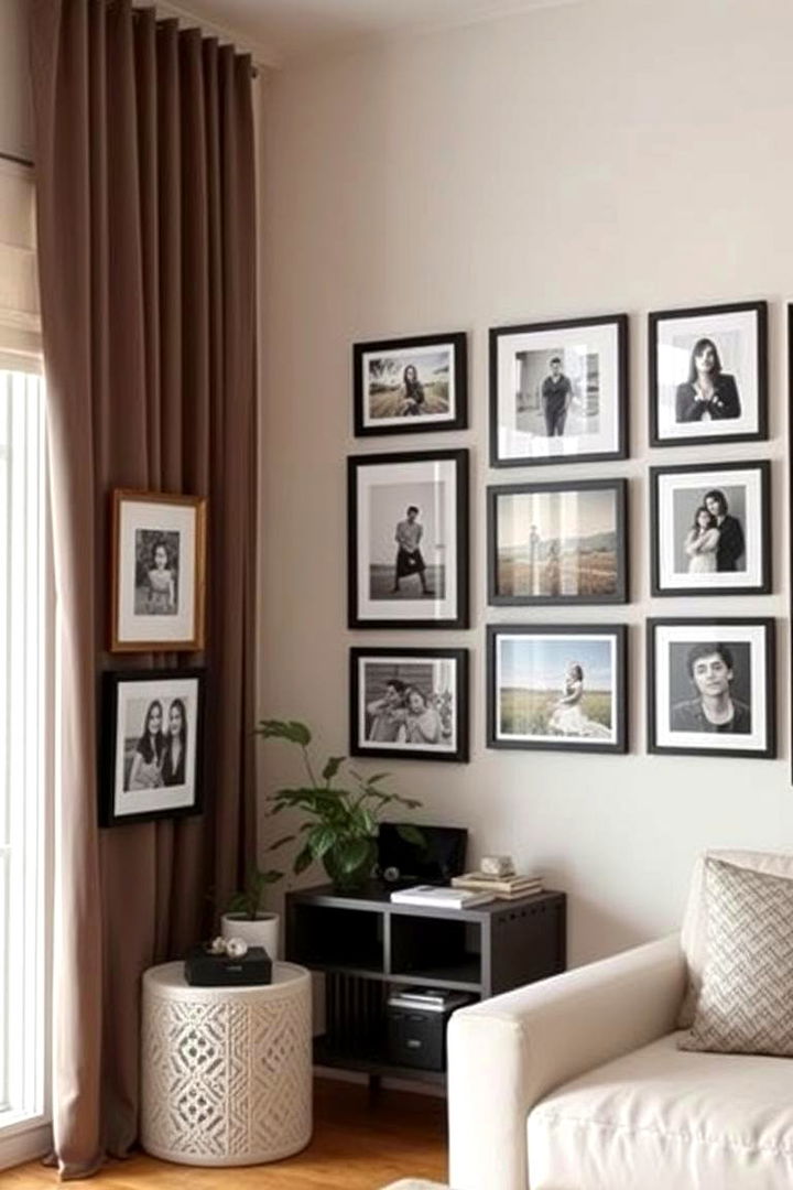 Personalized Photography Displays - 22 Apartment Decorating Ideas