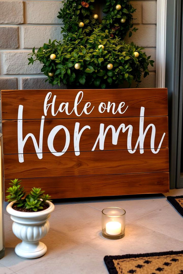 Personalized Porch Signs - 22 Small Porch Ideas