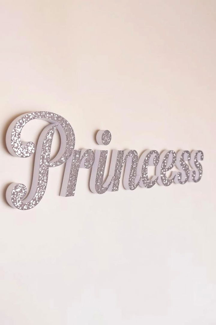 Personalized Princess Name Signage - 22 Princess Nursery Ideas