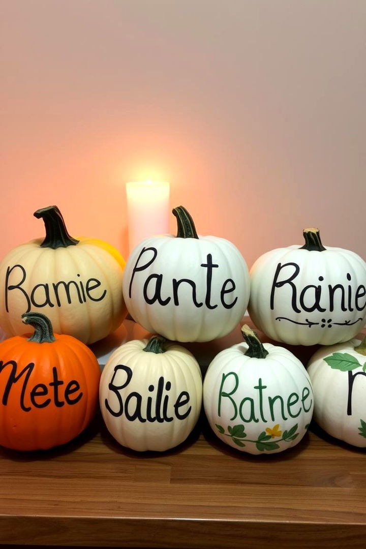 Personalized Pumpkin Displays - 22 Pumpkin Decor Ideas
