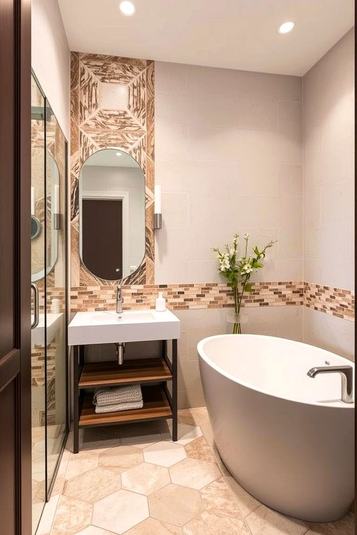 Personalized Stone Design Accents - 22 Stone Bathroom Ideas