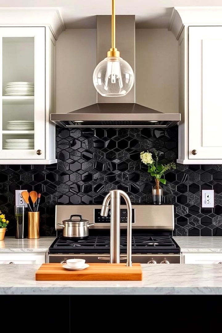 Personalized Style Expression - 22 Kitchen With Black Backsplash