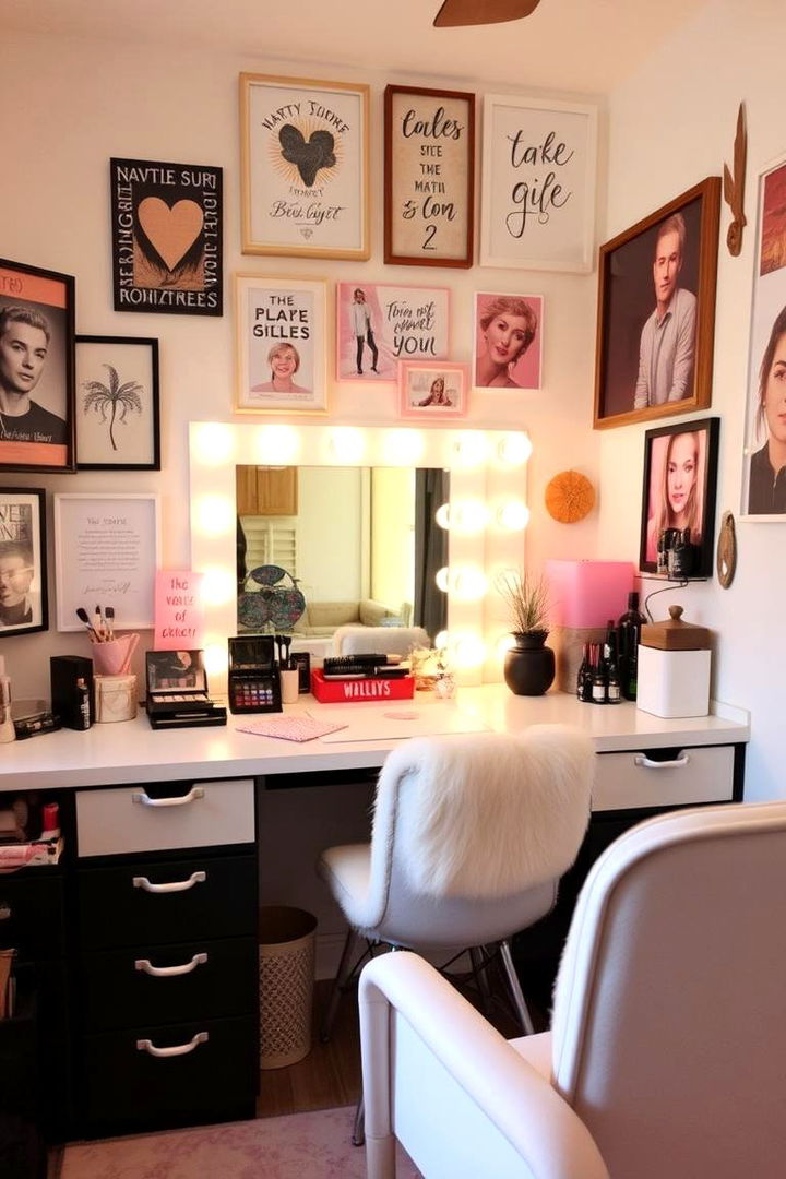 Personalized Themed Makeup Space - 22 Makeup Room Ideas