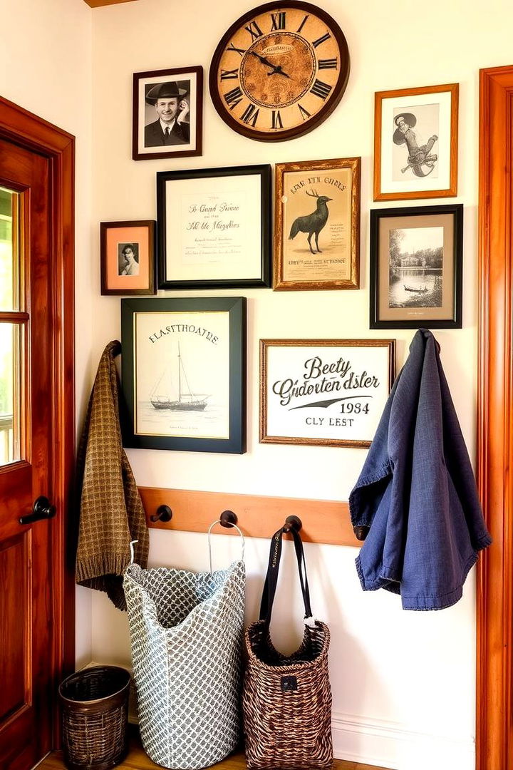 Personalized Wall Art Displays - 22 Farmhouse Mudroom Ideas