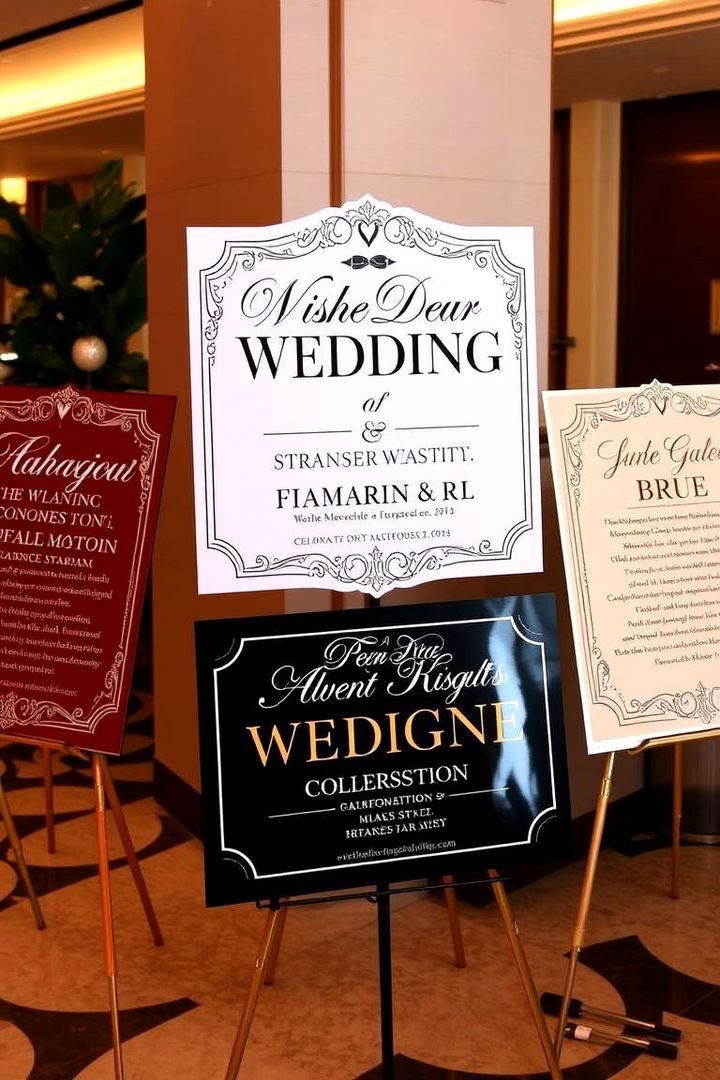 Personalized Wedding Signage - 22 Art Deco Wedding Ideas