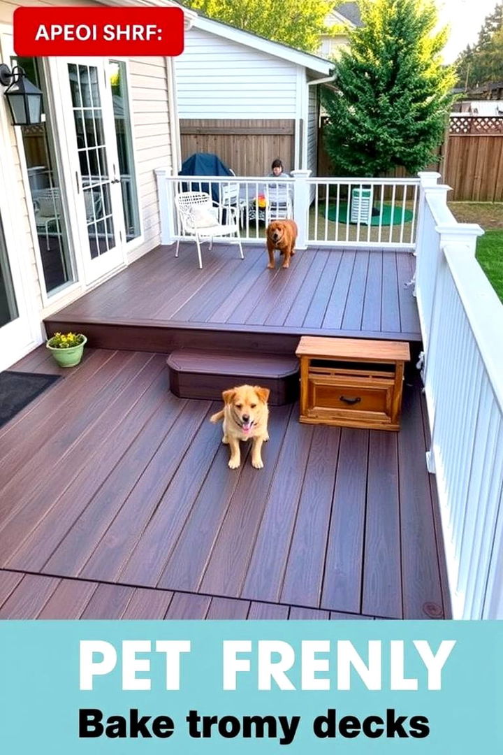 Pet Friendly Deck - 22 Ground Level Deck Ideas
