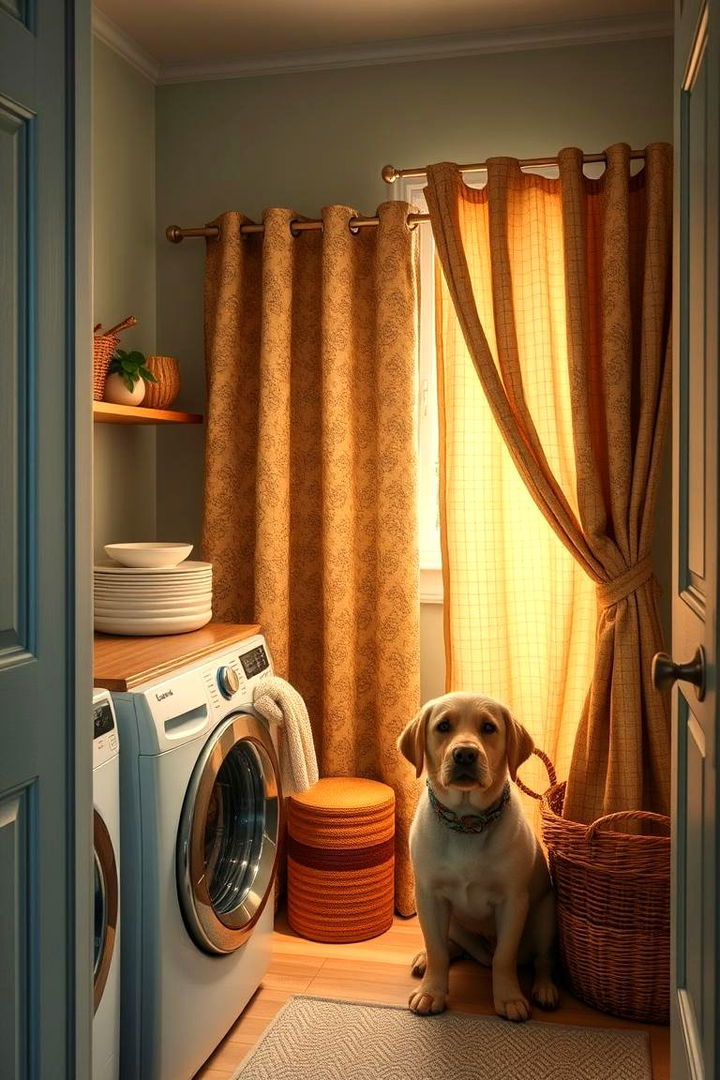 Pet Friendly Materials - 22 Laundry Room Curtain Ideas