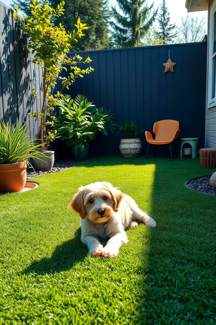 Pet Friendly Turf for Furry Friends - 22 Backyard Turf Ideas