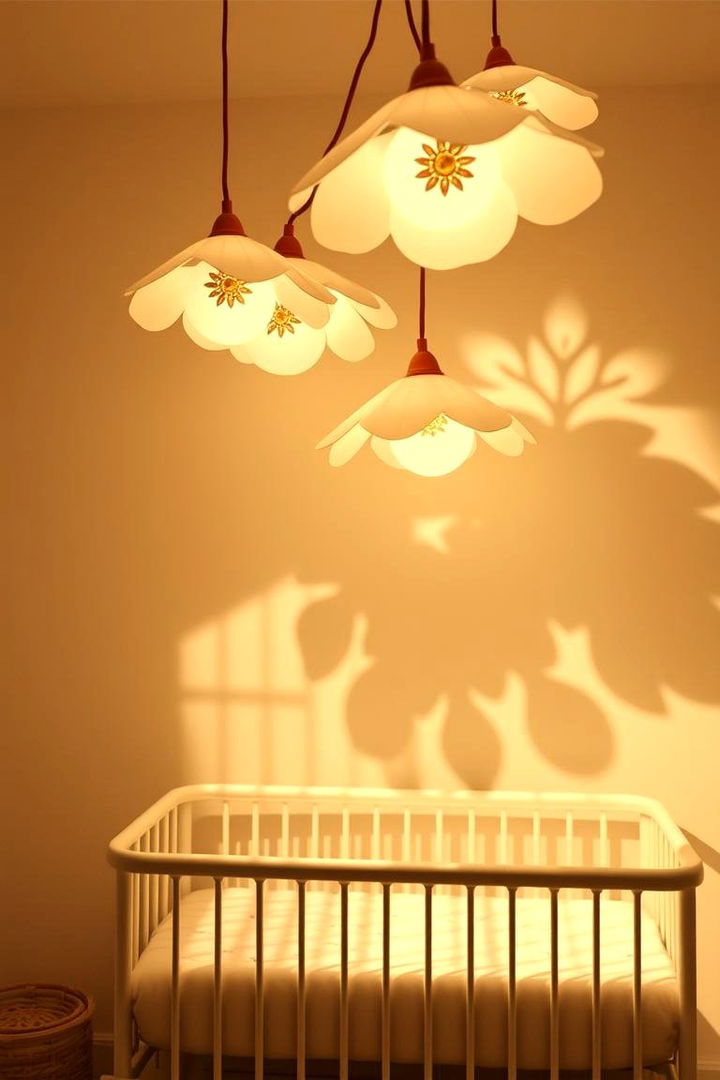 Petal Inspired Lighting Fixtures - 22 Floral Nursery Ideas