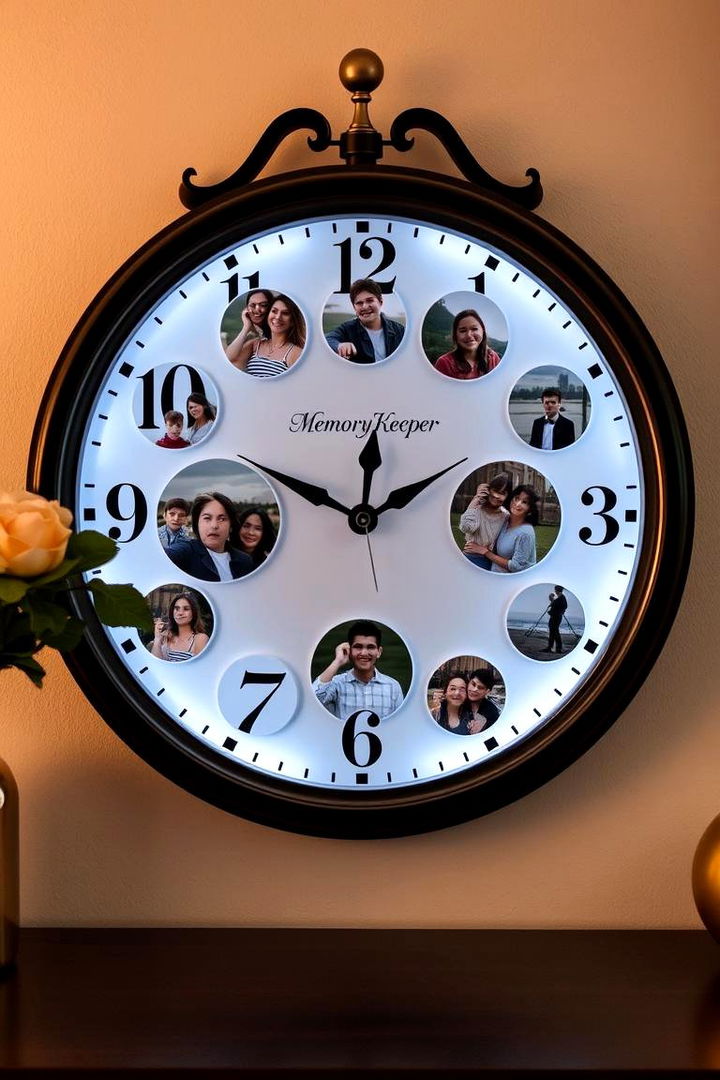Photo Clock Memory Keeper - 22 Photo Display Ideas