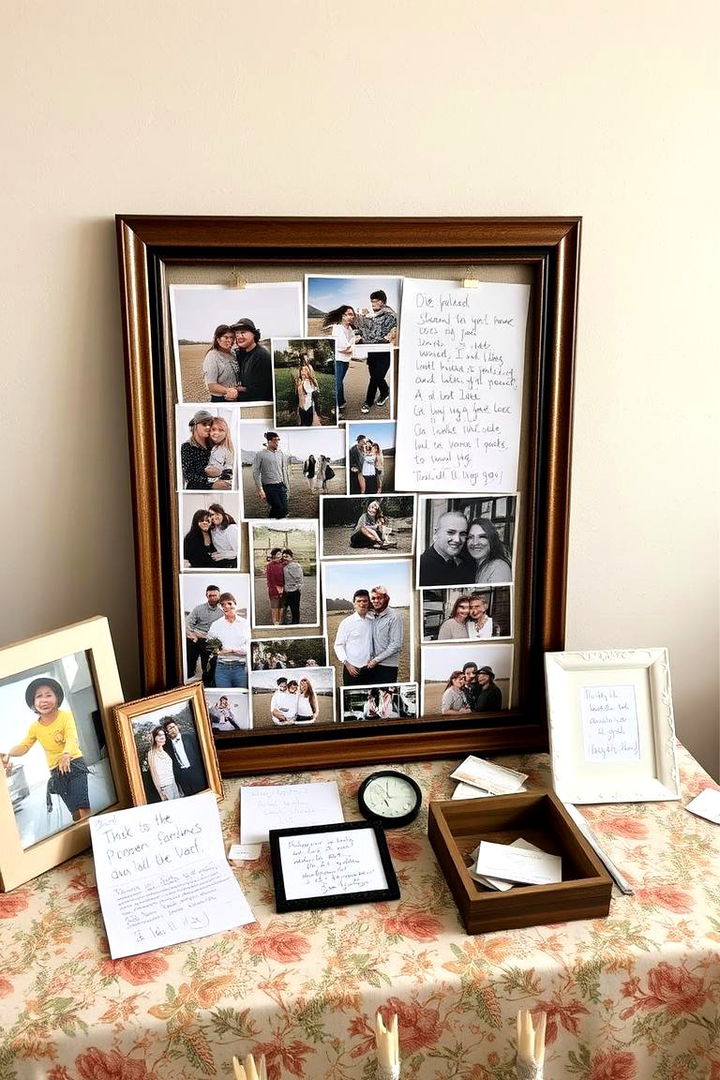 Photo Collage Table Decor - 22 Graduation Centerpiece Ideas