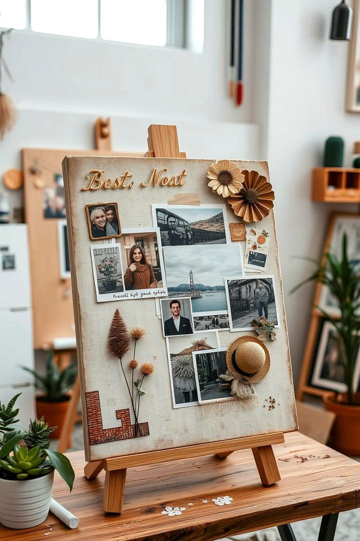 Photo Decoupage Canvas - 22 Photo Display Ideas