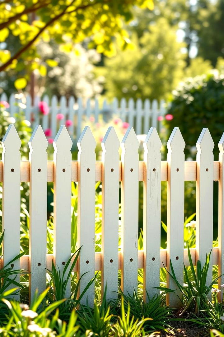 Picket Fence Charm - 22 Backyard Fence Ideas