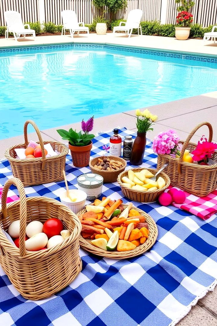 Picnic Style Pool Party - 22 Pool Party Ideas