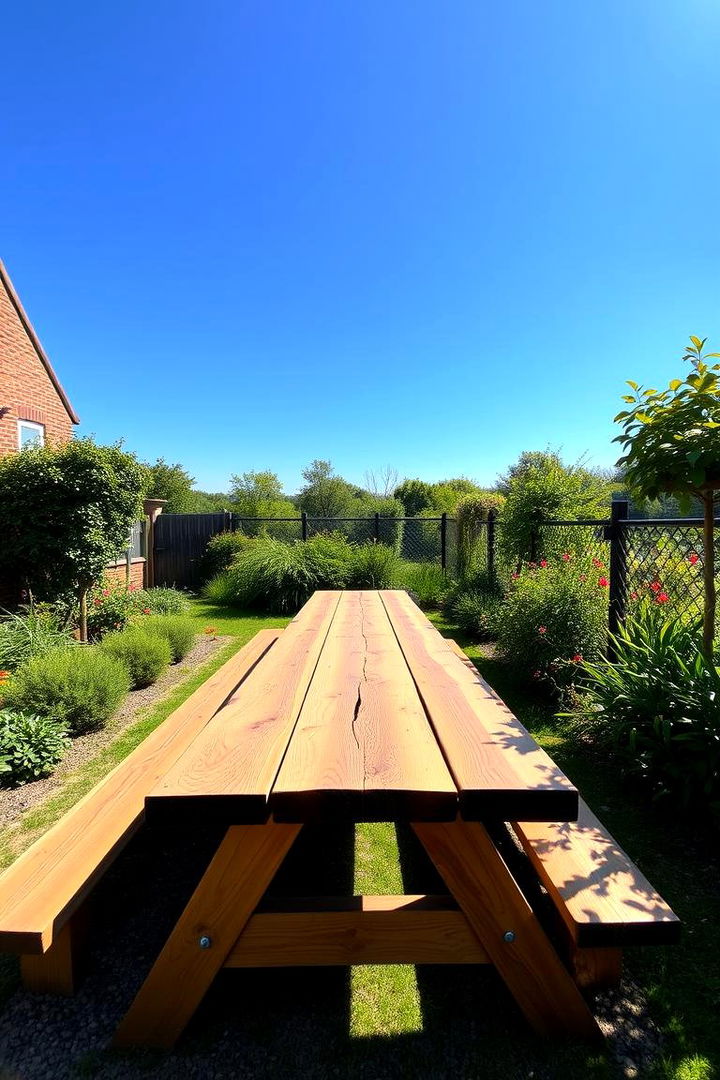 Picnic Table Gathering Zones - 22 Garden Seating Ideas