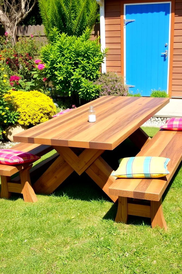 Picnic Table Setting - 22 Outdoor Seating Ideas