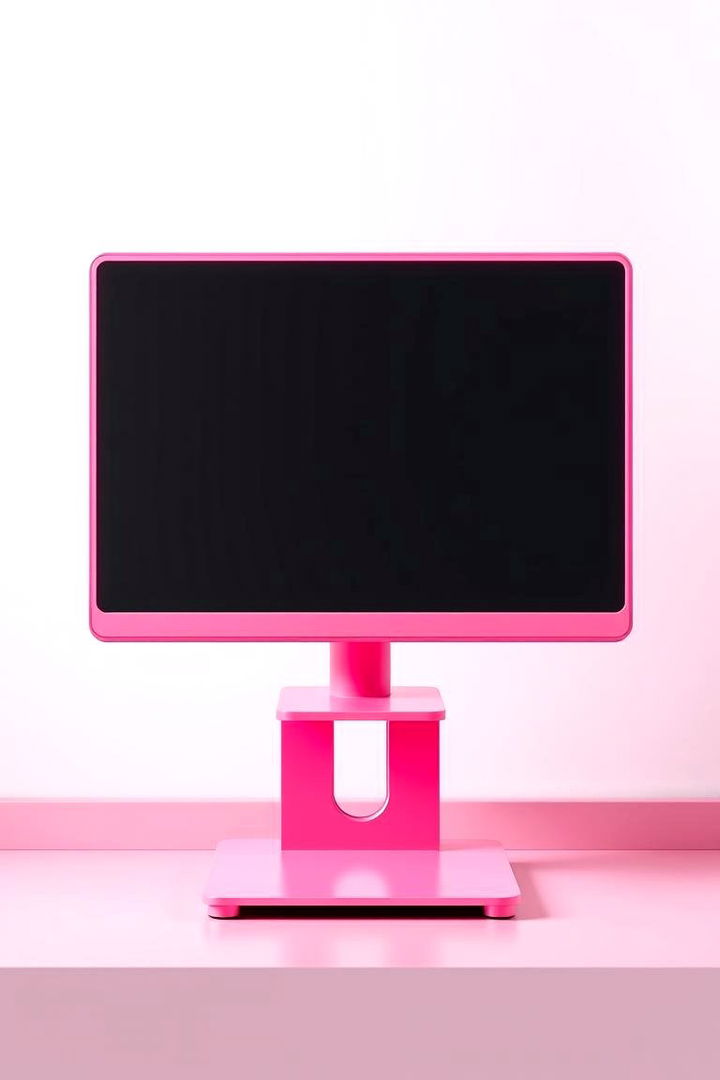 Pink Monitor Brilliance - 22 Pink Gaming Setup Ideas