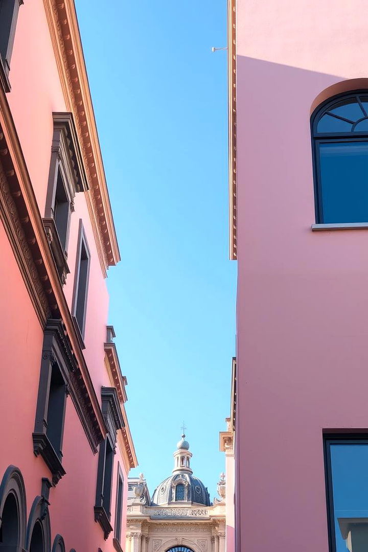 Pink and Grey Combination - 22 Pink House Exterior Ideas