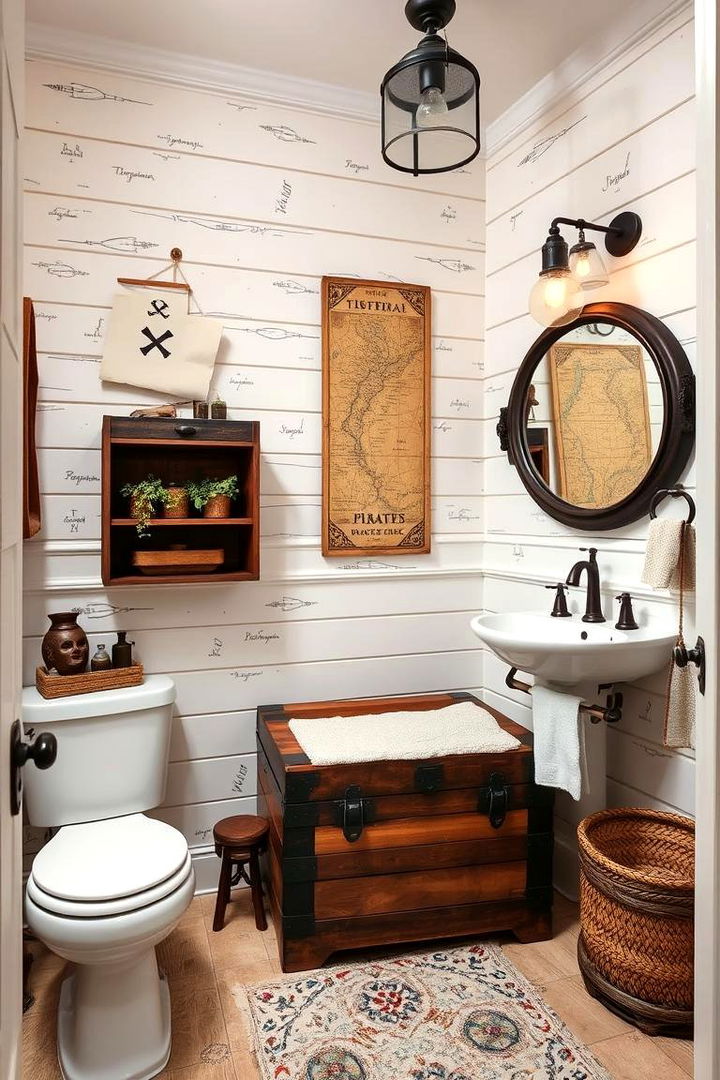 Pirate Infused Decor - 22 Boy Bathroom Ideas