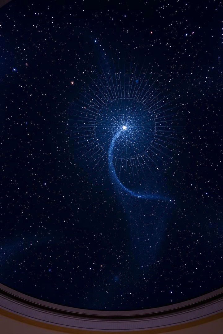 Planetarium Ceiling Projection - 22 galaxy space-themed bedroom ideas