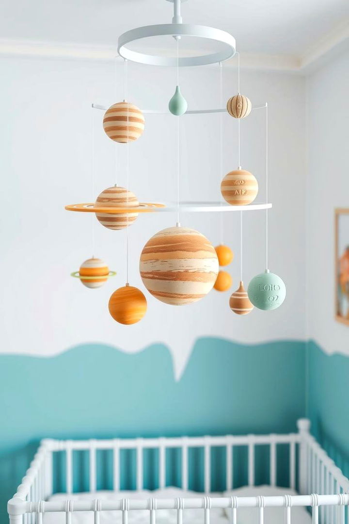 Planetary Mobile Decorations - 22 Space-themed Nursery Ideas