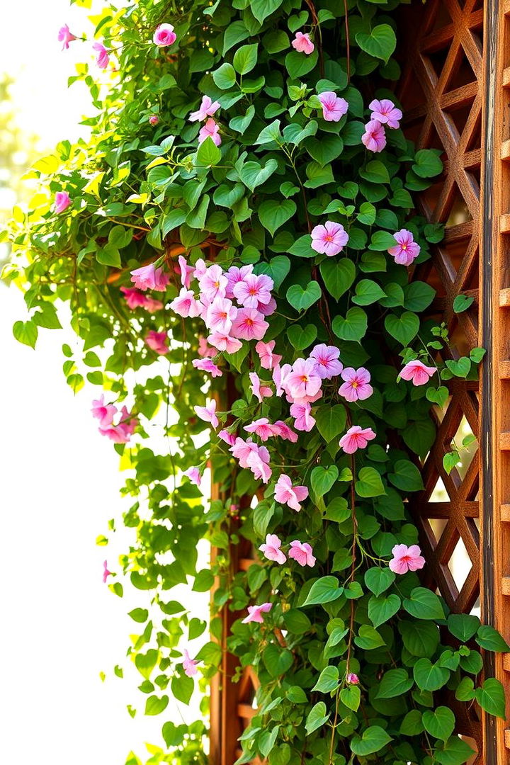 Plant Cascade Trellis - 22 Balcony Trellis Ideas