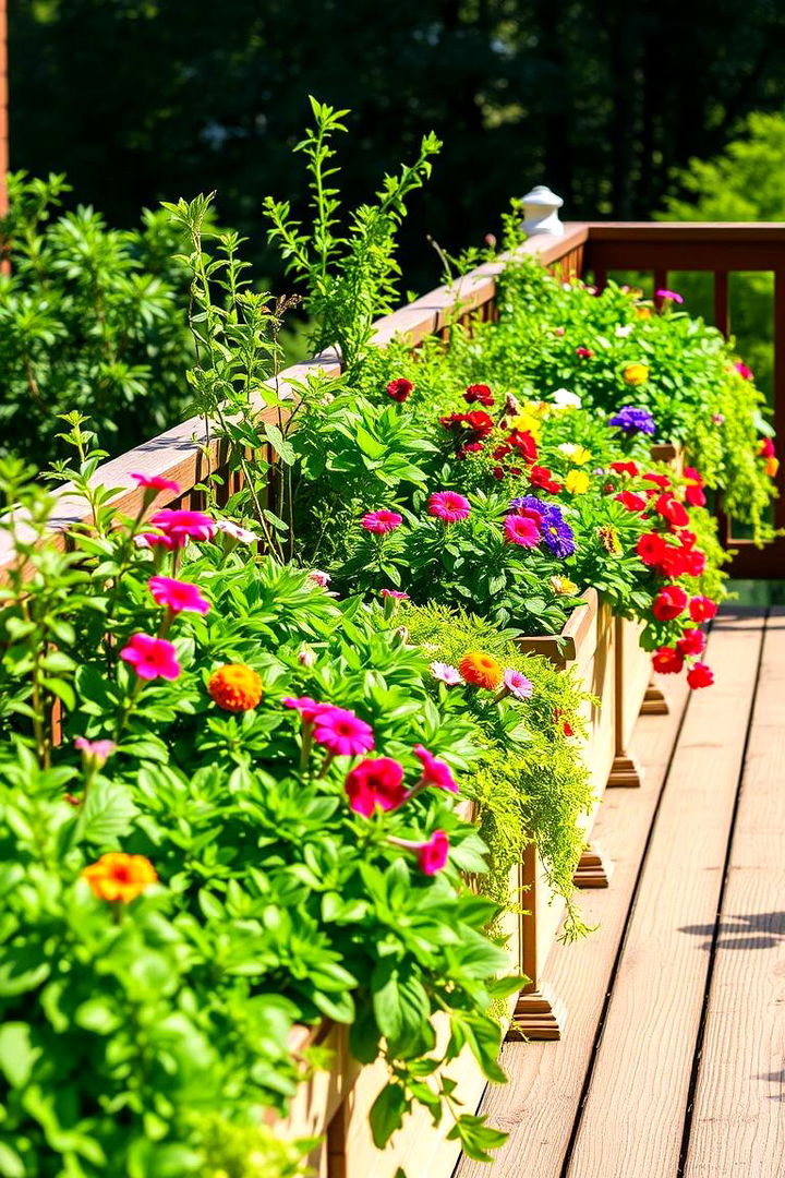 Planter Boxes as Natural Dividers - 22 Deck Privacy Ideas