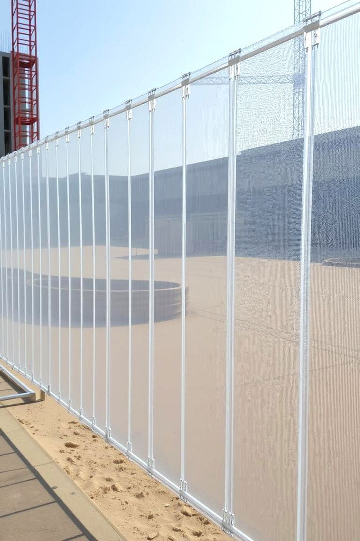Plastic Mesh Barrier - 22 Temporary Fence Ideas