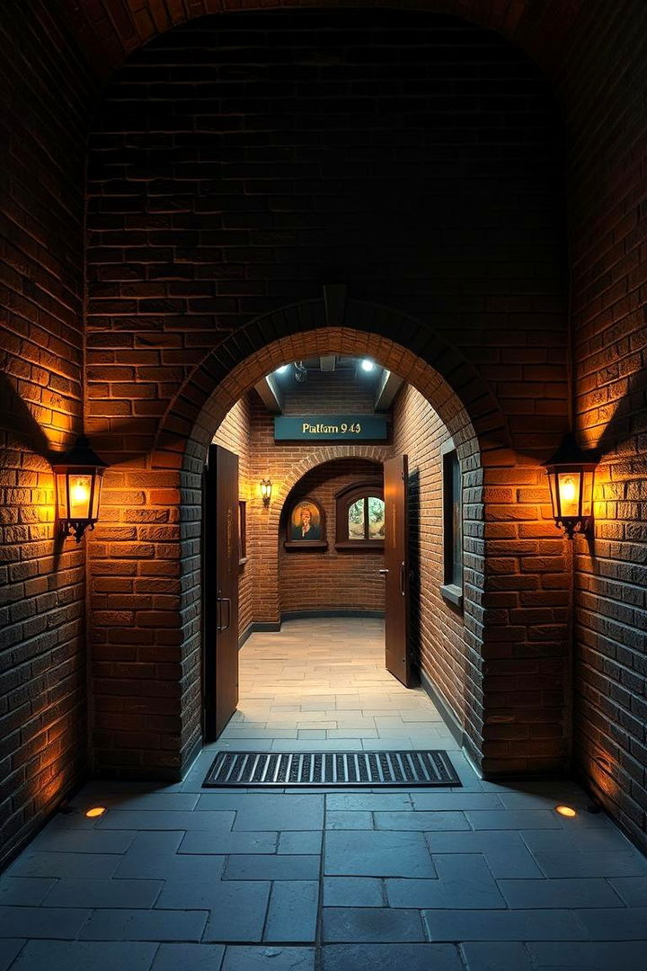 Platform 9 34 Entrance - 22 Harry Potter Wedding Ideas