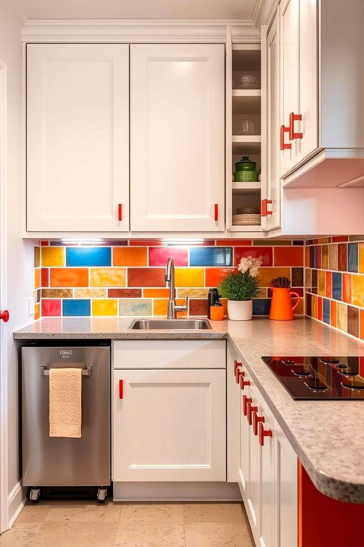 Playful Color Accents - 22 Kitchenette Ideas