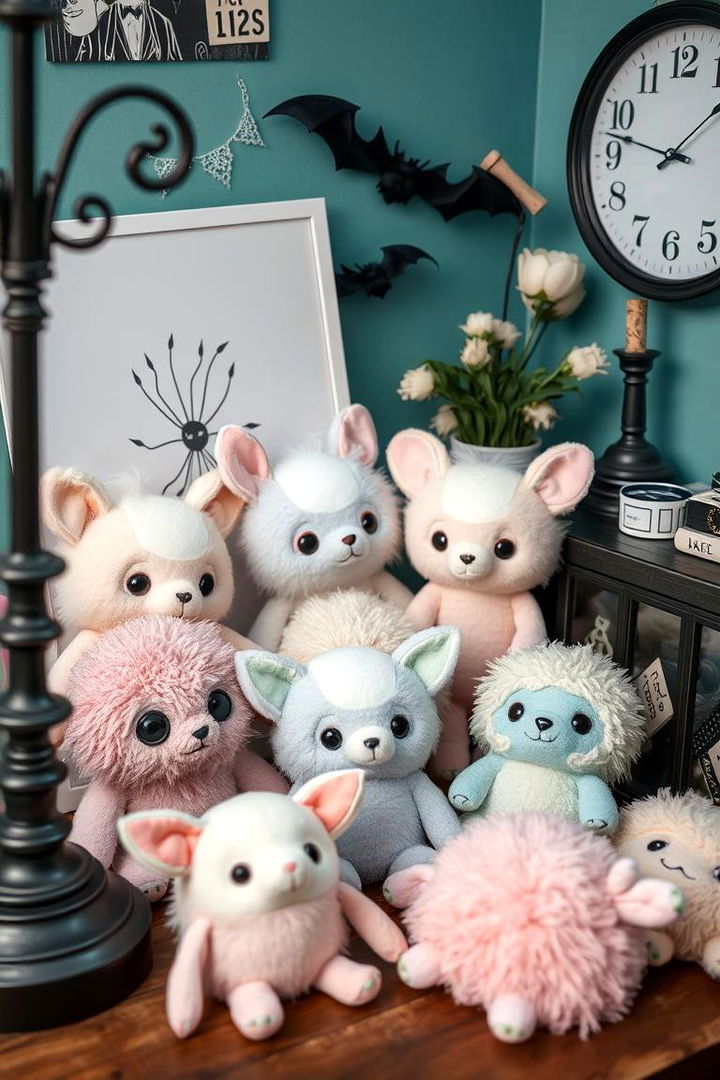 Playful Creature Plushies - 22 pastel goth bedroom ideas