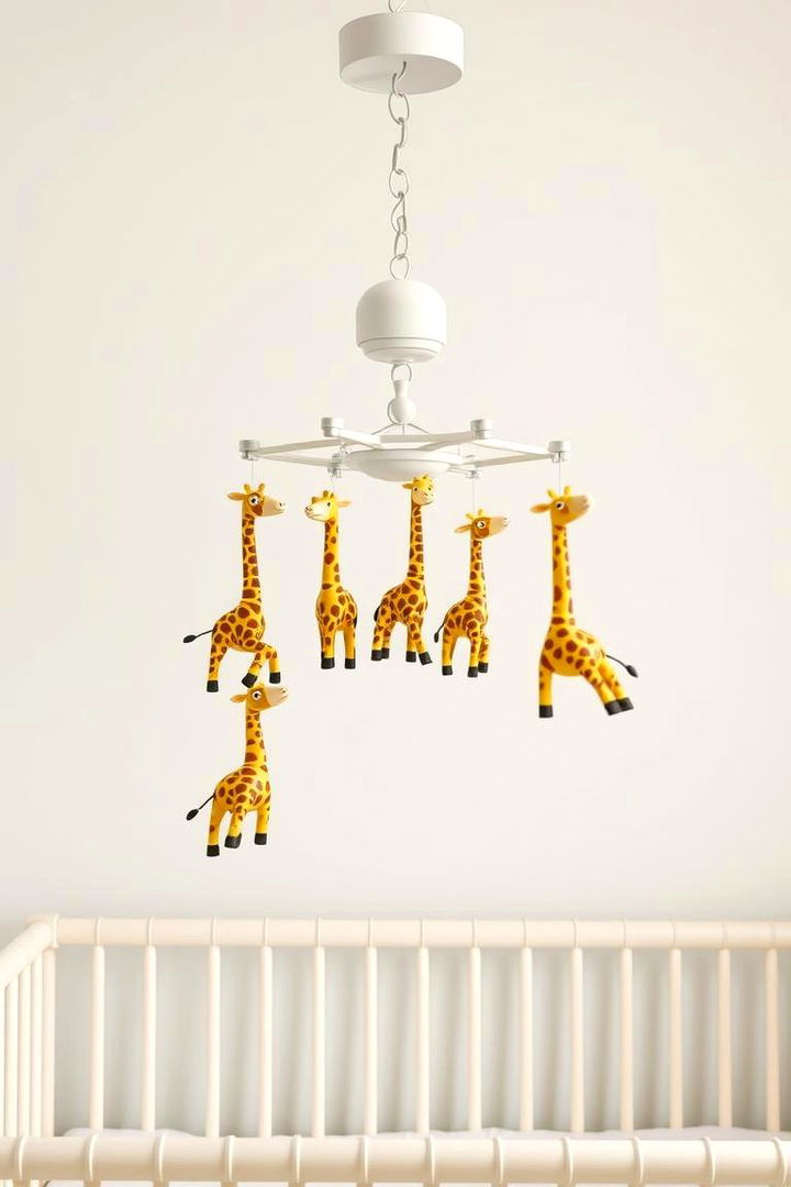 Playful Giraffe Mobiles - 22 Giraffe Nursery Ideas