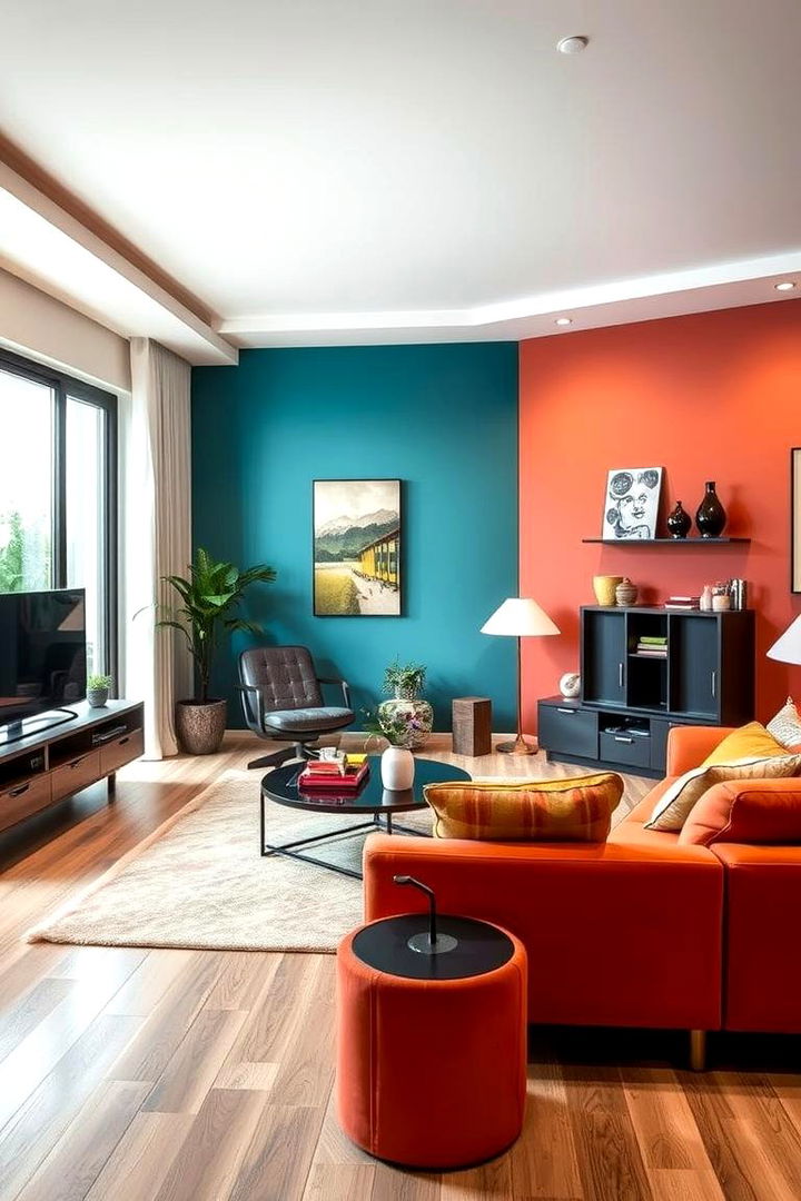 Playful Integration of Modern and Retro Elements - 22 Maximalist Living Room Design Ideas