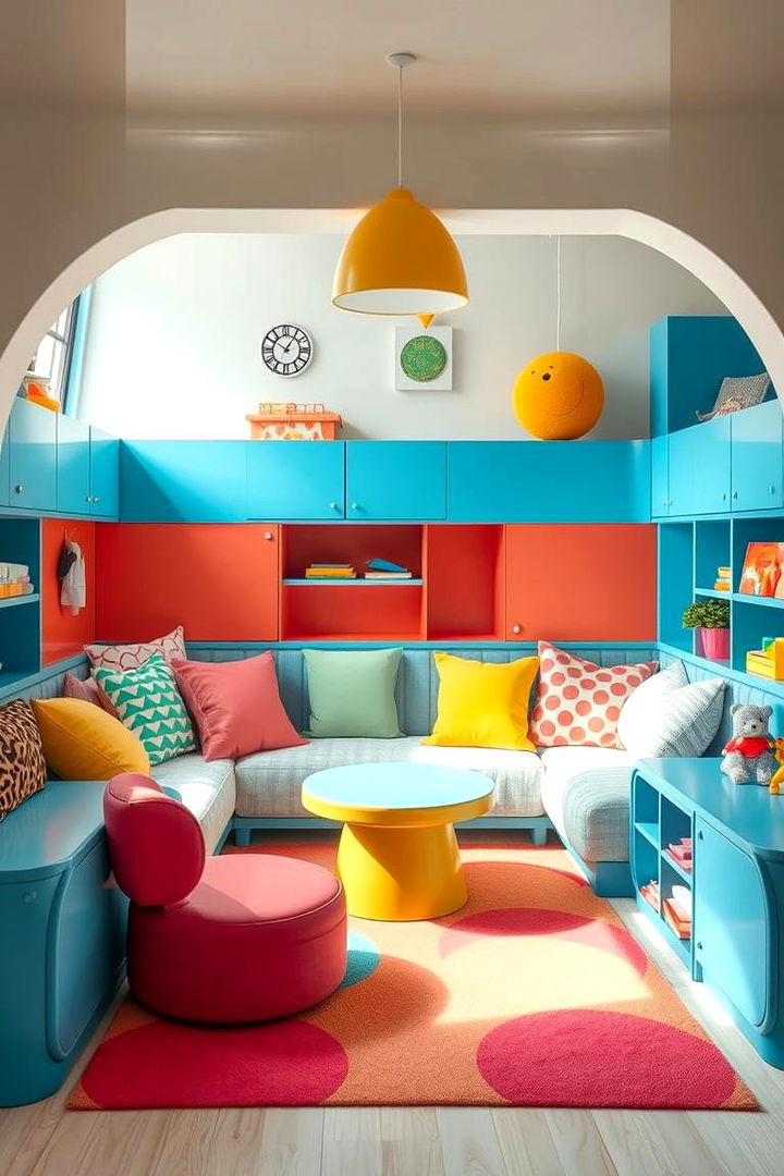Playful Kids Retreat - 22 Sunken Living Room Ideas