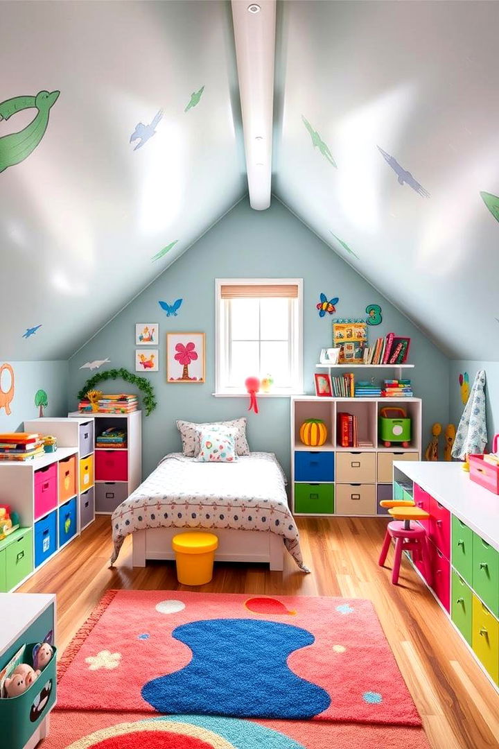Playful Kids Room Attic - 22 attic room ideas