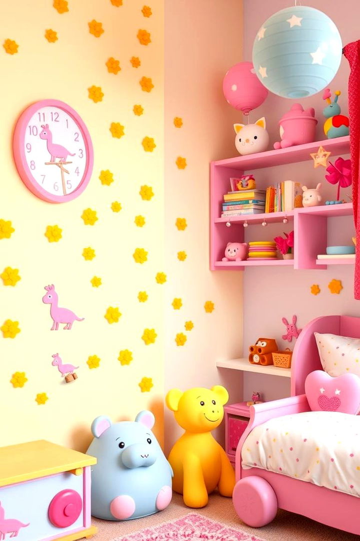 Playful Kids Room for Imaginative Spaces - 22 How to Decorate With Yellow and Pink