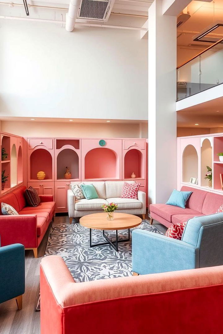 Playful Layout Designs - 22 Mismatched Sofas in Living Room Ideas